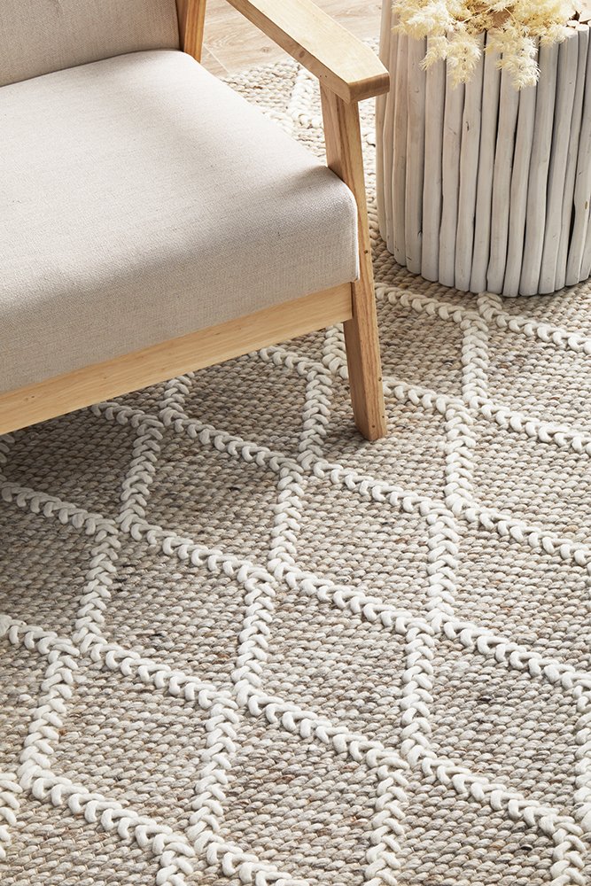 Huxley Hamptons Style Indoor Rug Natural - Image 4