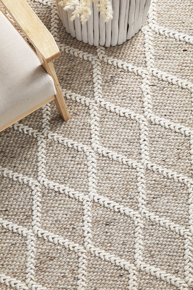 Huxley Hamptons Style Indoor Rug Natural - Image 5