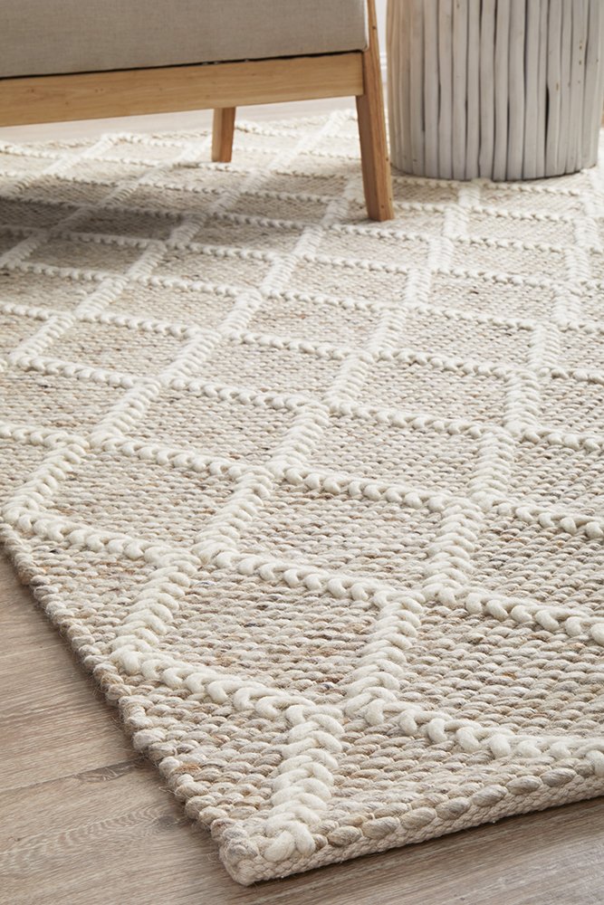 Huxley Hamptons Style Indoor Rug Natural - Image 7