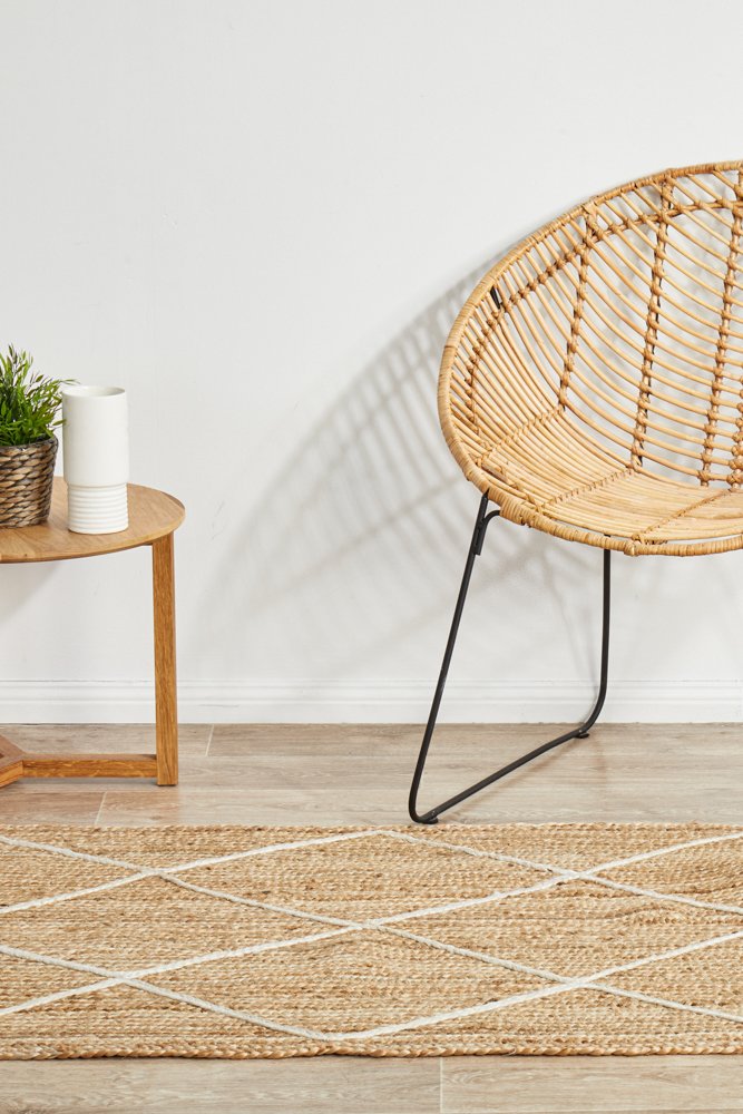 Noosa 222 Hamptons Style Indoor Rug Natural Runner - Image 3
