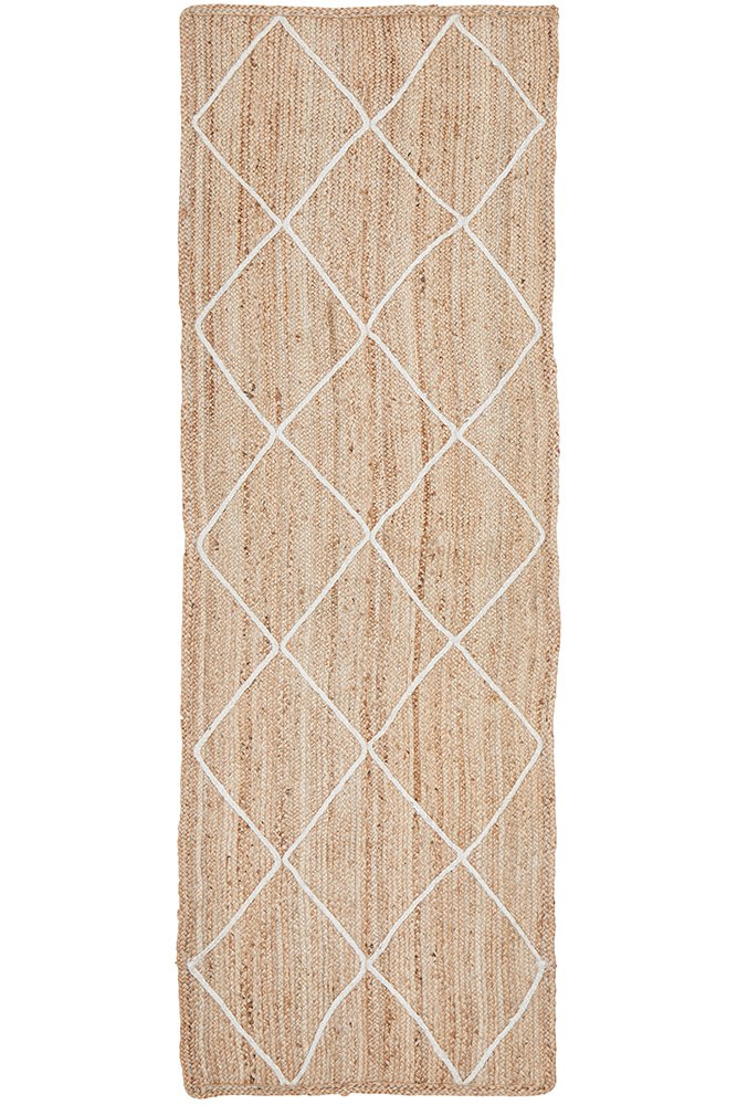 Noosa 222 Hamptons Style Indoor Rug Natural Runner - Image 4