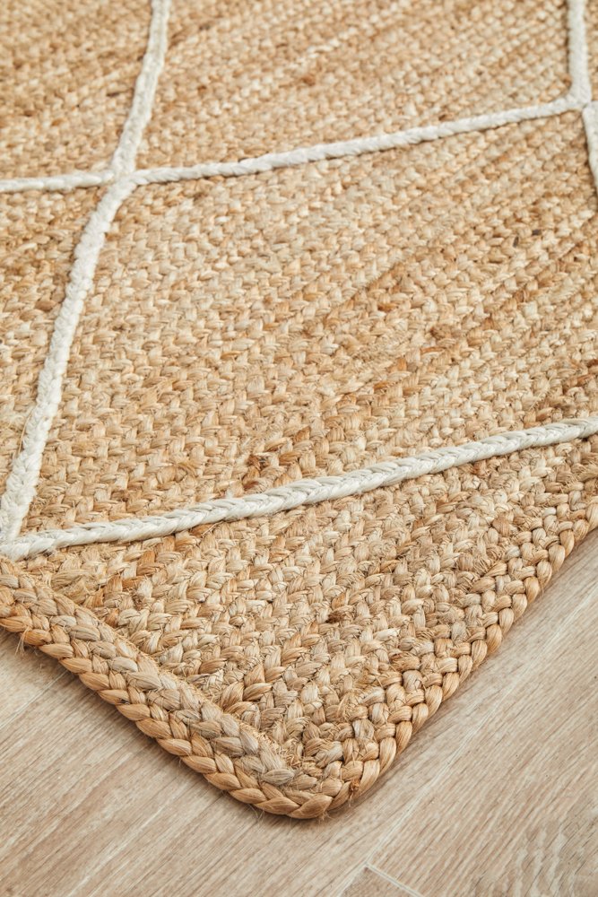 Noosa 222 Hamptons Style Indoor Rug Natural Runner - Image 5