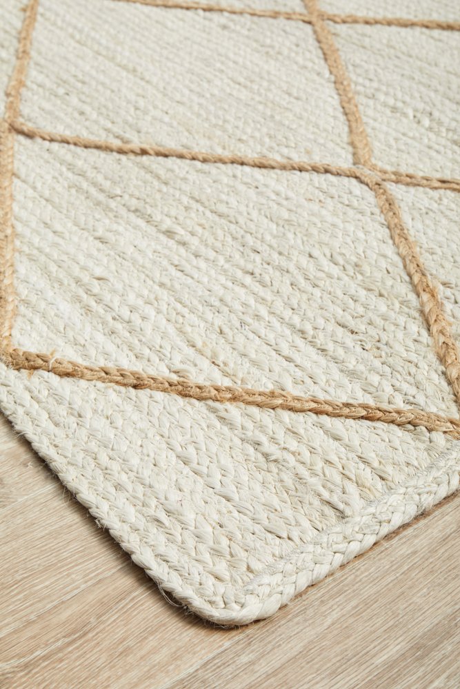 Noosa 222 Hamptons Style Indoor Rug White - Image 5