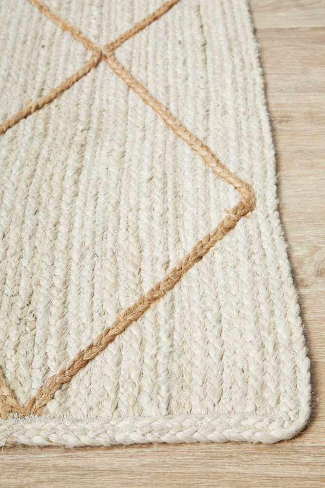Noosa 222 Hamptons Style Indoor Rug White - Image 6