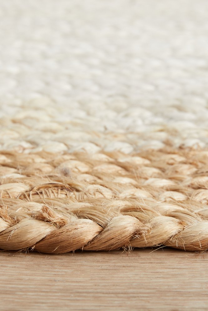Noosa 333 Hamptons Style Indoor Rug White Natural Runner - Image 7