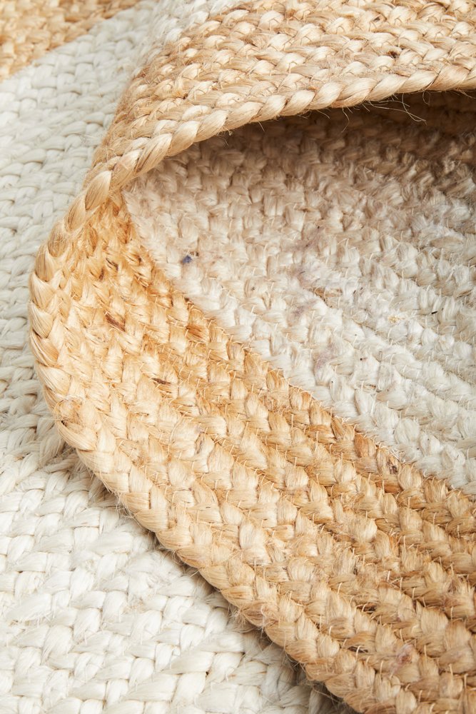 Noosa 333 Hamptons Style Indoor Rug White Natural Runner - Image 9