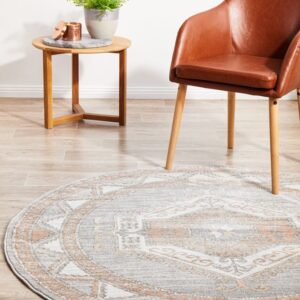 wp-image-tigress-53506.jpg Mayfair Caitlen Hamptons Style Indoor Rug Grey Round