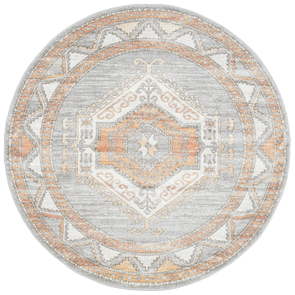 Mayfair Caitlen Hamptons Style Indoor Rug Grey Round - Image 4