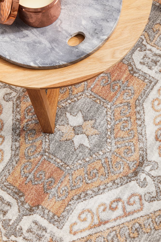 Mayfair Caitlen Hamptons Style Indoor Rug Grey Round - Image 8