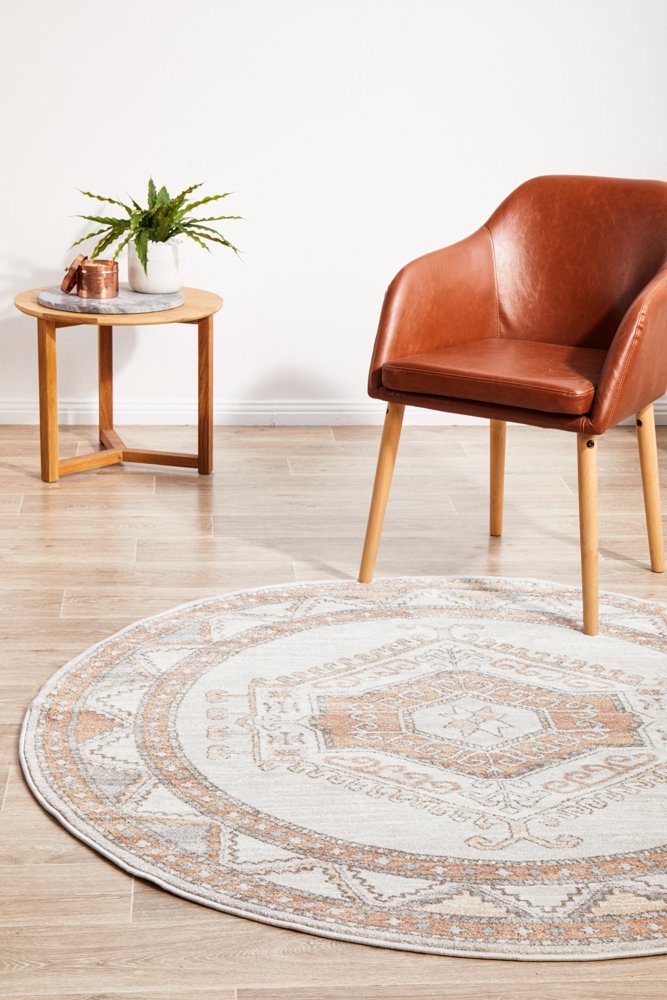 Mayfair Caitlen Hamptons Style Indoor Rug Natural Round