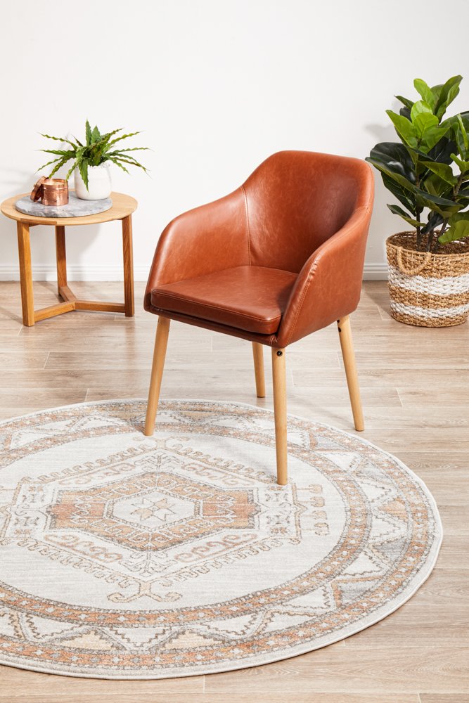 Mayfair Caitlen Hamptons Style Indoor Rug Natural Round - Image 3