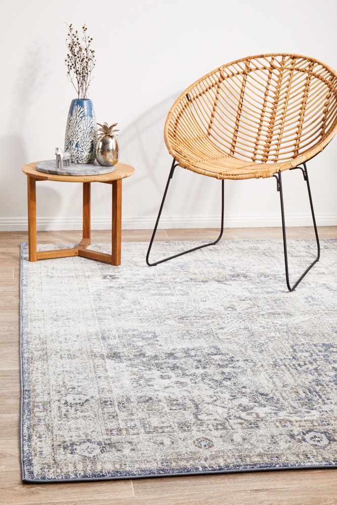Mayfair Hugo Hamptons Style Indoor Rug Ocean