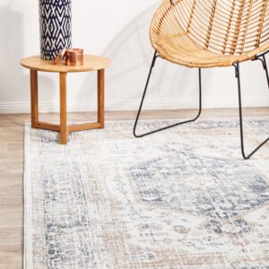 Mayfair Lorissa Hamptons Style Indoor Rug Blue