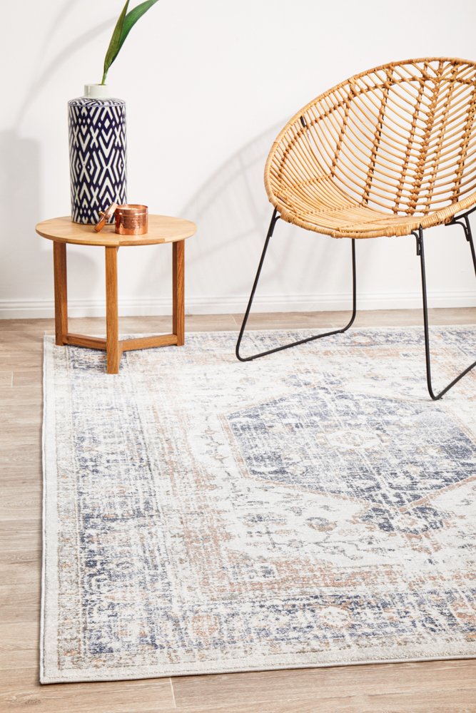 Mayfair Lorissa Hamptons Style Indoor Rug Blue