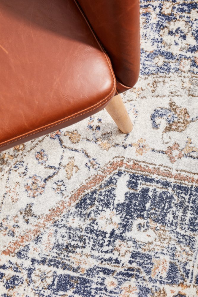 Mayfair Lorissa Hamptons Style Indoor Rug Blue Round - Image 8