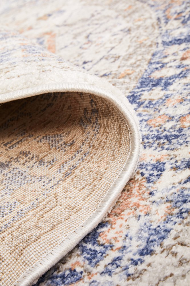 Mayfair Lorissa Hamptons Style Indoor Rug Blue Round - Image 9