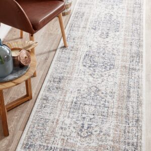 Mayfair Lorissa Hamptons Style Indoor Rug Blue Runner