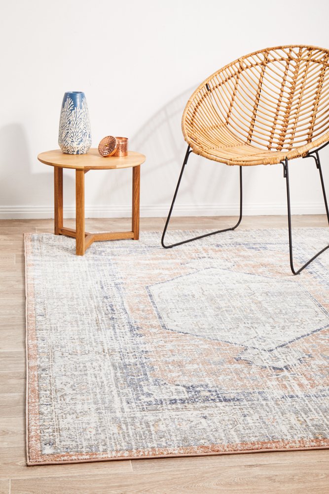 Mayfair Lorissa Hamptons Style Indoor Rug Peach