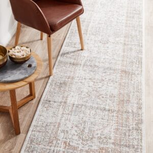 Mayfair Lorissa Hamptons Style Indoor Rug Silver Runner