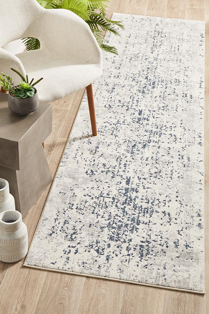 Kendra 1732 Hamptons Style Indoor Rug White Runner