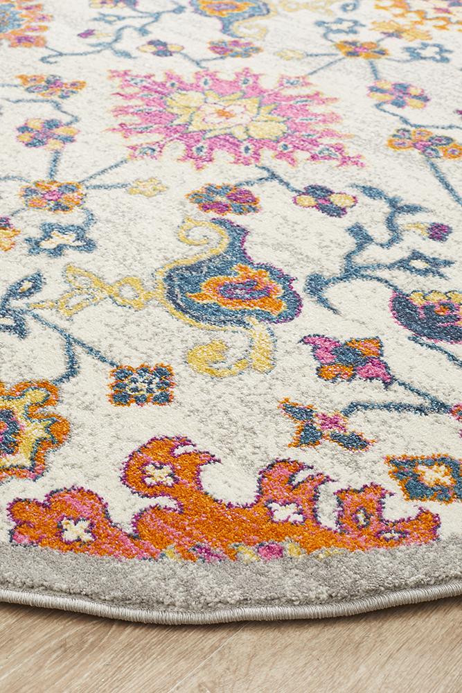 Babylon 208 Hamptons Style Indoor Rug Multi Round - Image 5