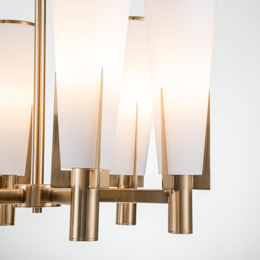 St Germain Chandelier Antique Brass (RRP $1749) - Image 4