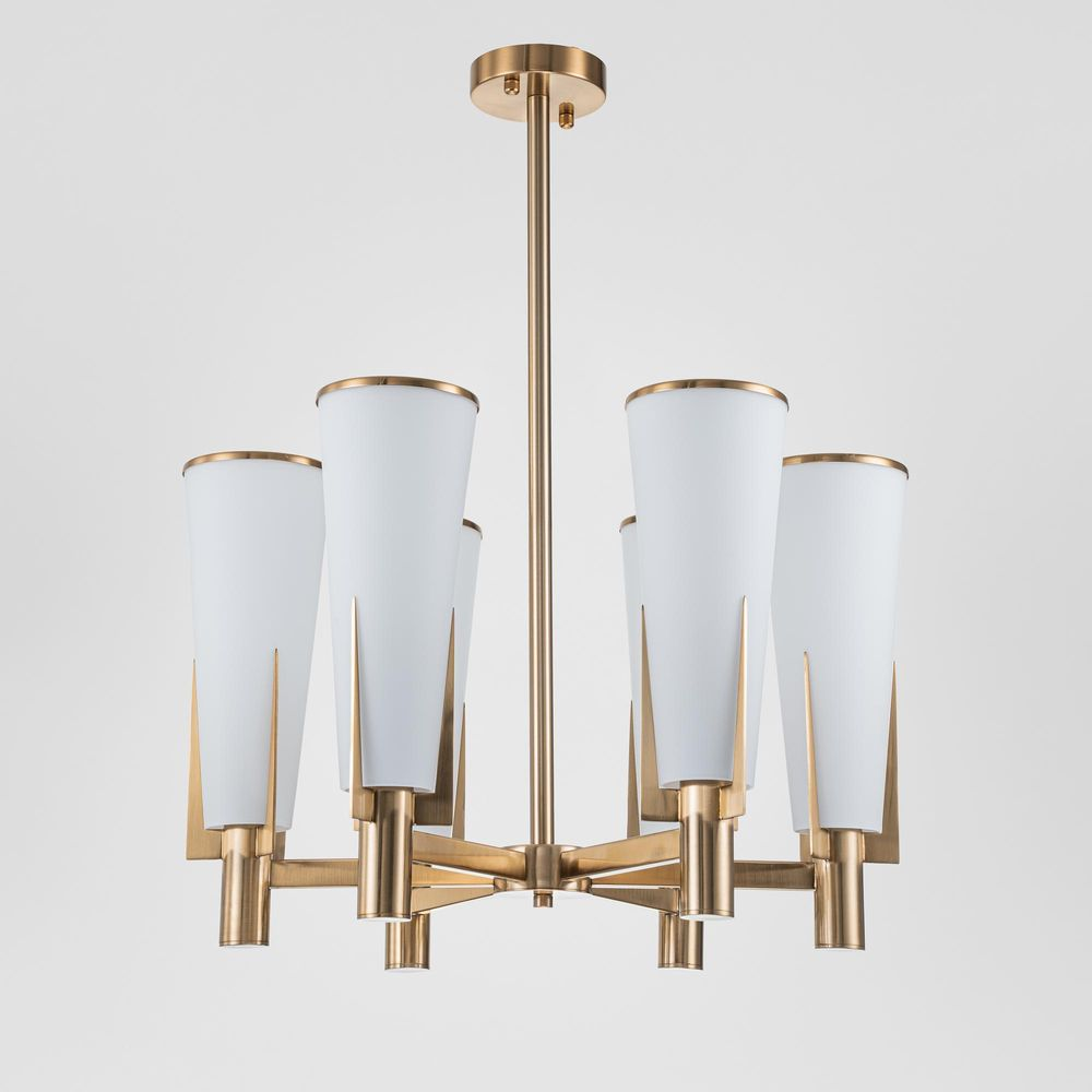 St Germain Chandelier Antique Brass (RRP $1749) - Image 5