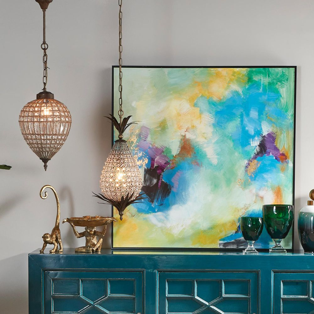 Picasso Chandelier Antique Brass (RRP $1309) - Image 4