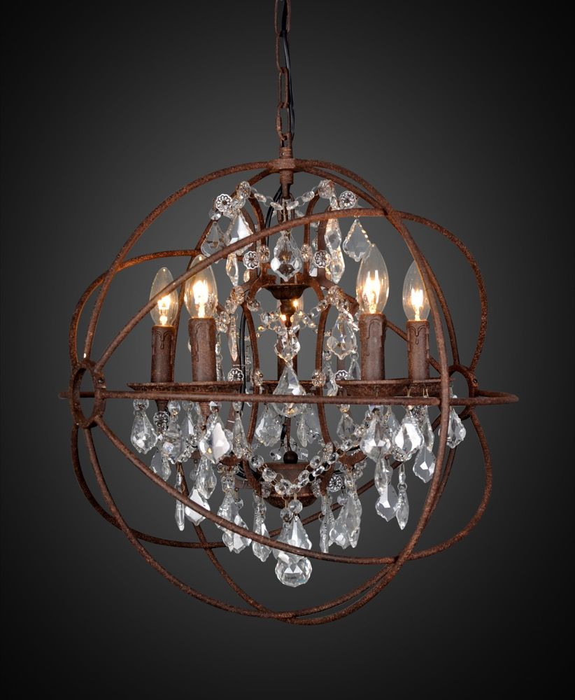 Sundance Chandelier Medium Rust (RRP $1298) - Image 2