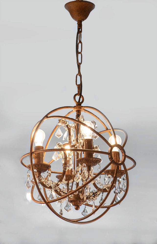 Sundance Chandelier Small Rust (RRP $1023) - Image 2