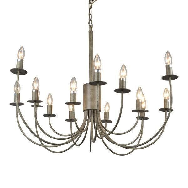 16 Arm Taupe Iron Chandelier 16 Lights (RRP $1691.80)