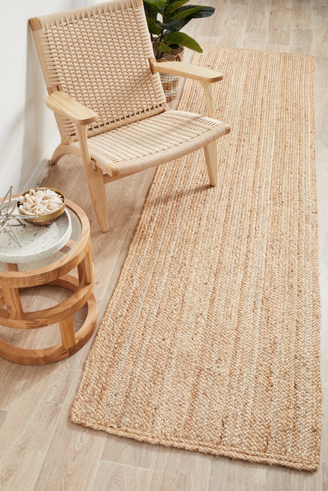 Bondi Hamptons Style Indoor Rug Natural Runner