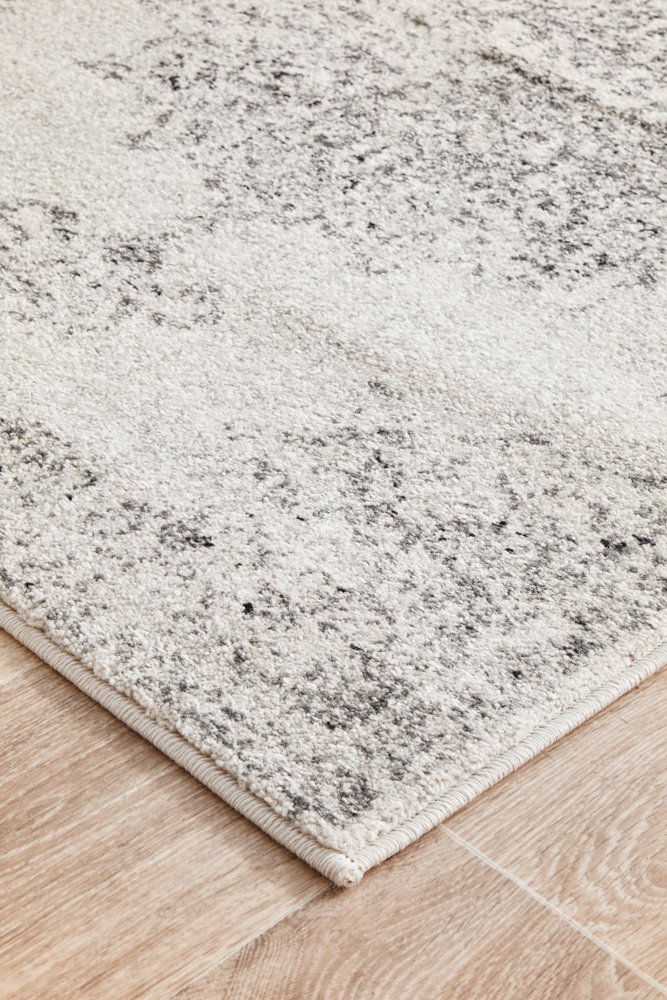 Chrome Rita Hamptons Style Indoor Rug Silver Runner - Image 5