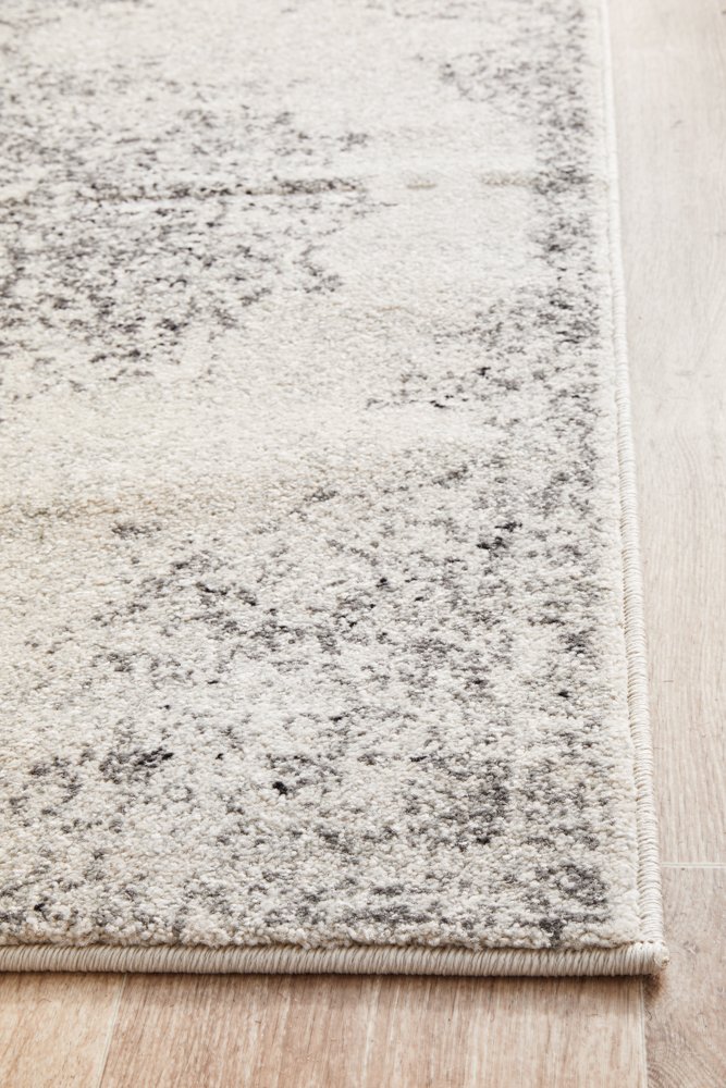 Chrome Rita Hamptons Style Indoor Rug Silver Runner - Image 6