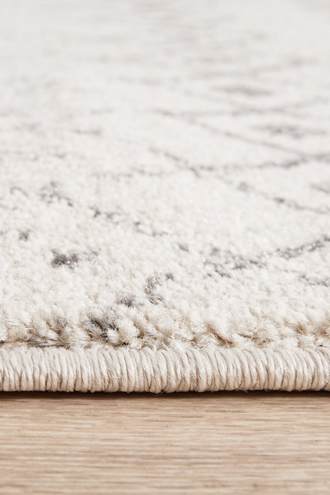 Chrome Elsa Hamptons Style Indoor Rug Silver Runner - Image 7