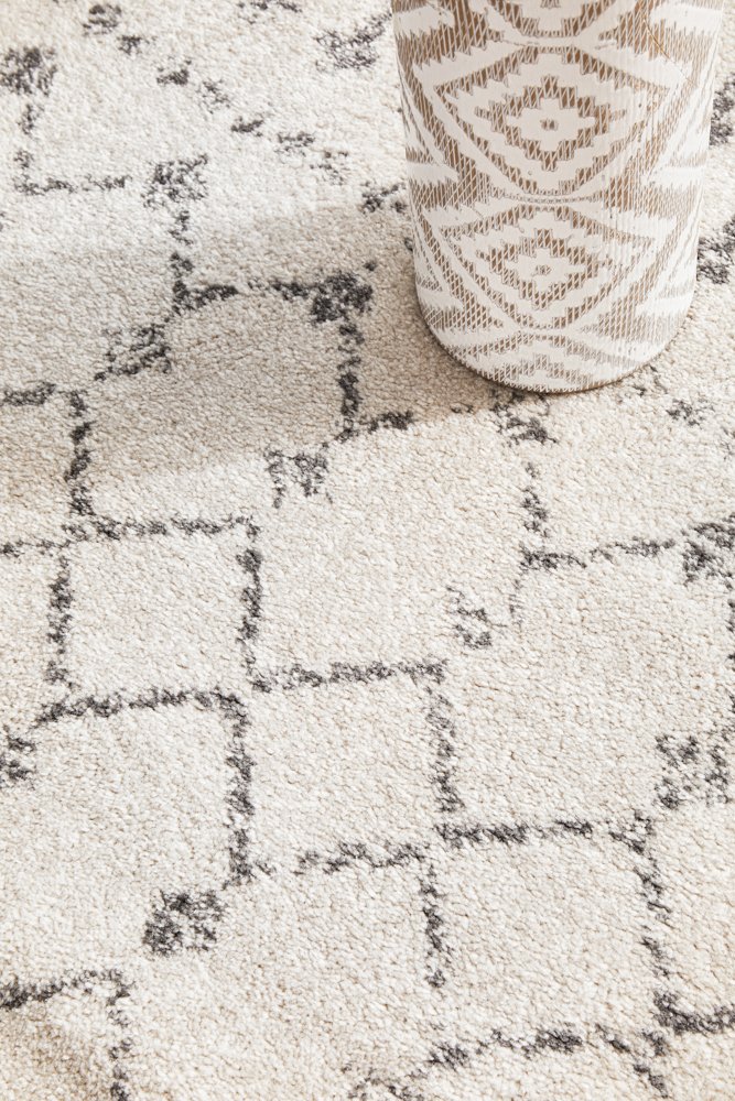 Chrome Elsa Hamptons Style Indoor Rug Silver Runner - Image 8