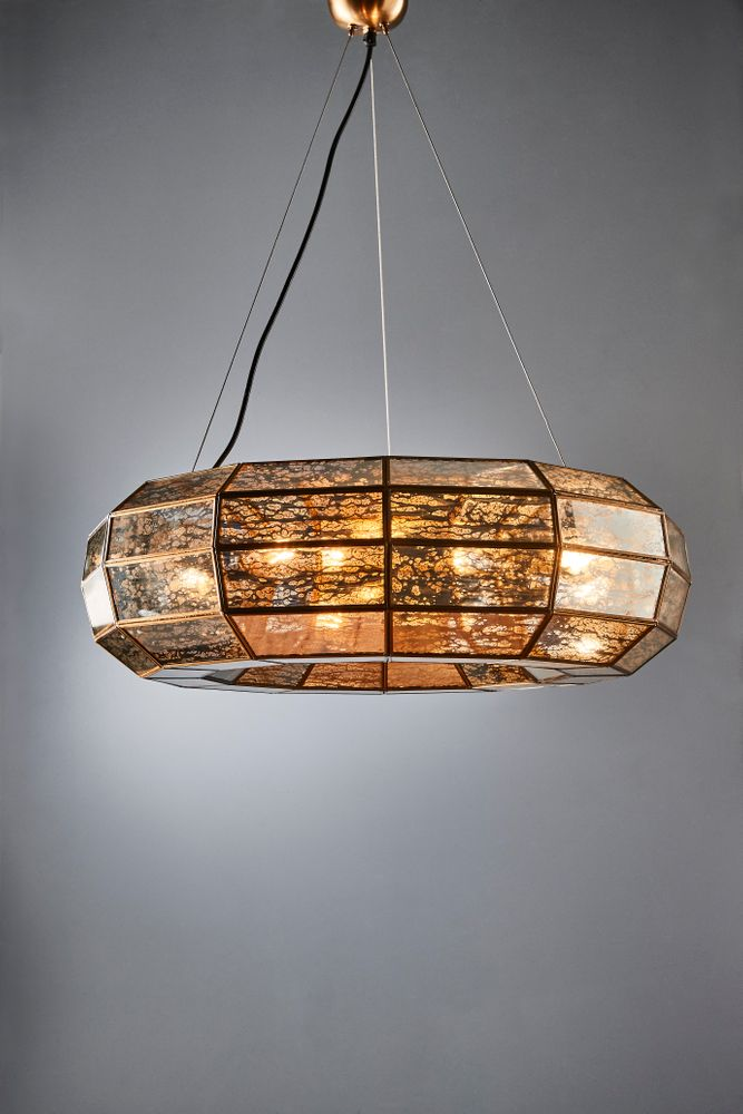 Victoria Ceiling Pendant Small Antique Brass (RRP $2189)