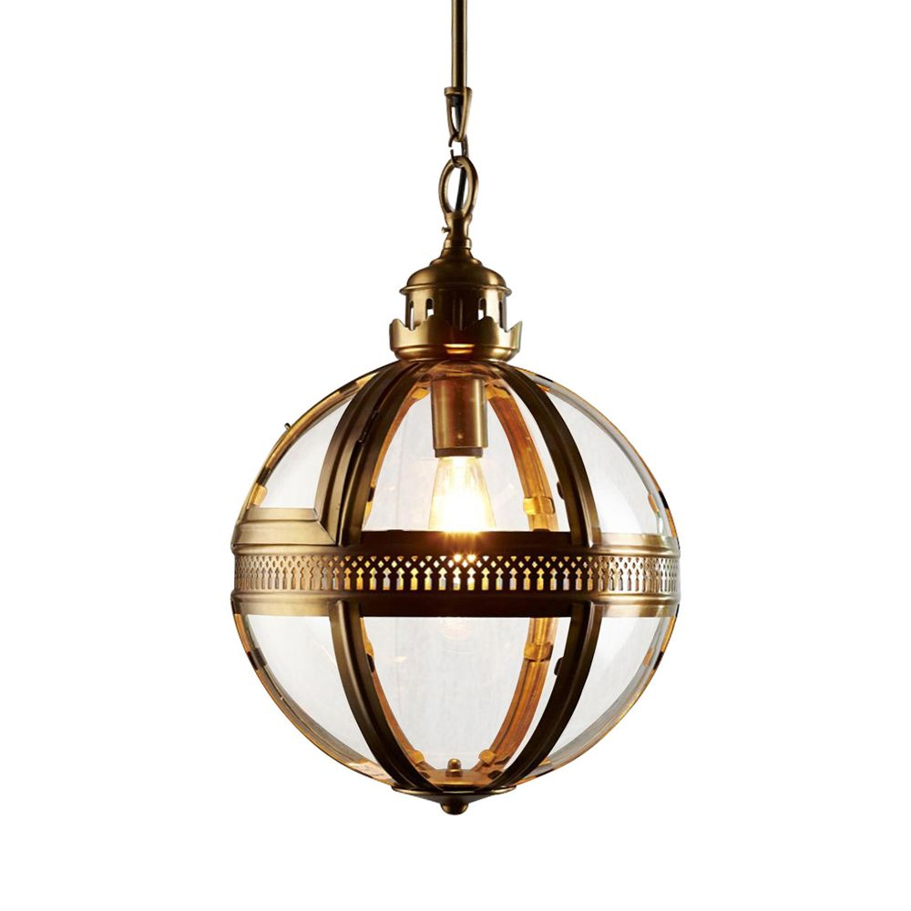 Saxon Ceiling Pendant Small Antique Brass (RRP $1496)