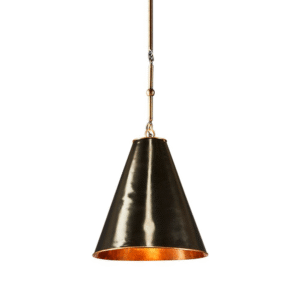 Monte Carlo Ceiling Pendant Small Black and Brass (RRP $1078)