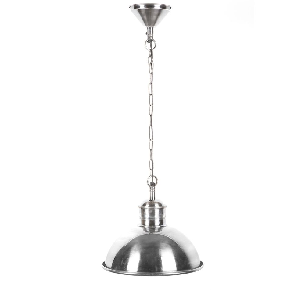 Boston Dome Ceiling Pendant Silver (RRP $1089)