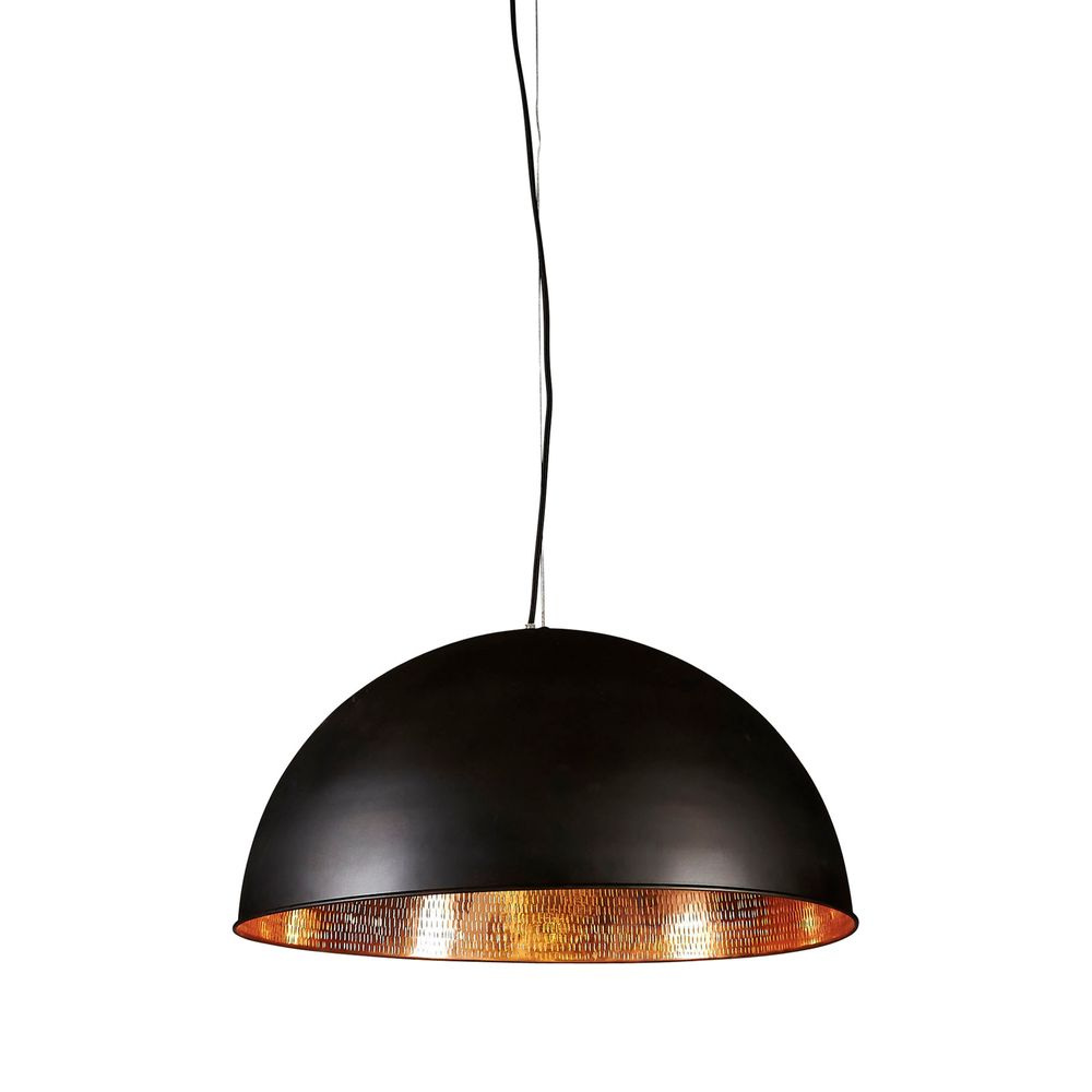 Alfresco Dome Ceiling Pendant Lamp Black and Copper (RRP $1210)