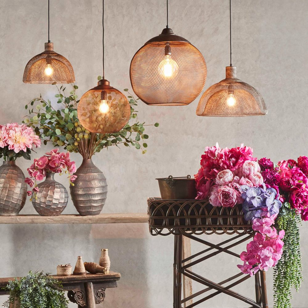 Valentino Ceiling Pendant Medium Rustic (RRP $429) - Image 3