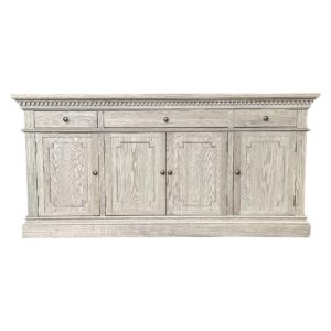 wp-image-tigress-54106.jpg "Harbord" Hamptons Style 4 Door 3 Drawer Buffet Sideboard, Weathered Oak 165cmW x 48cmD x 81cmH (RRP $3499)