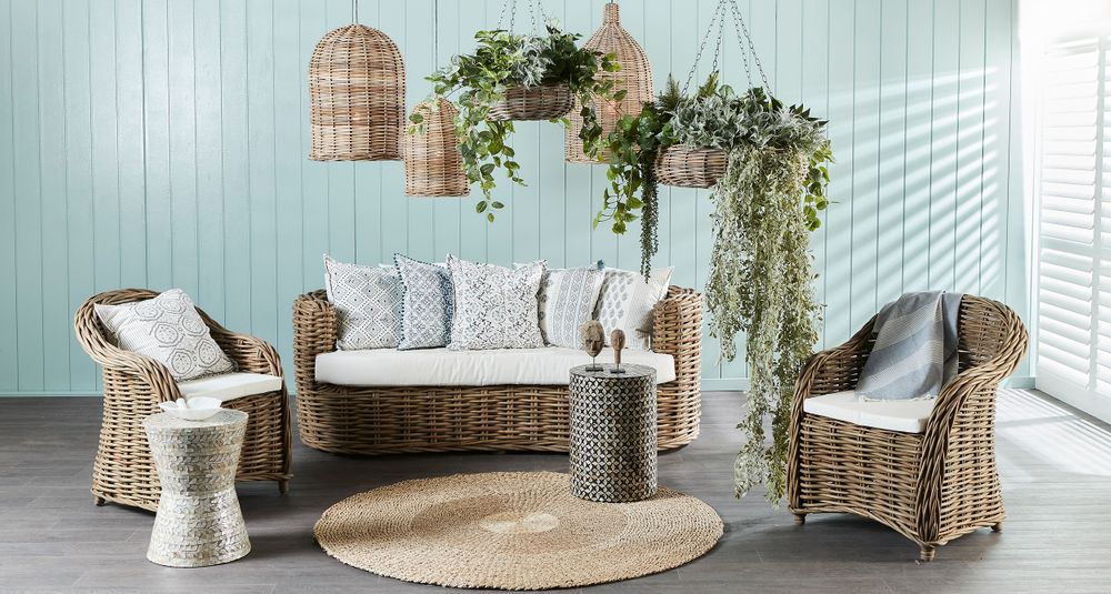 Rattan Bell Ceiling Pendant Large Natural (RRP $242) - Image 2