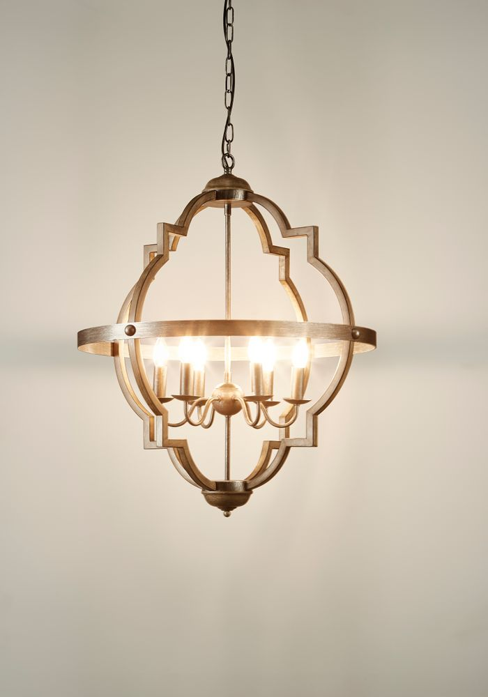 Hyatt Ceiling Pendant Large Rust Brown and Silver Black (RRP $1650)