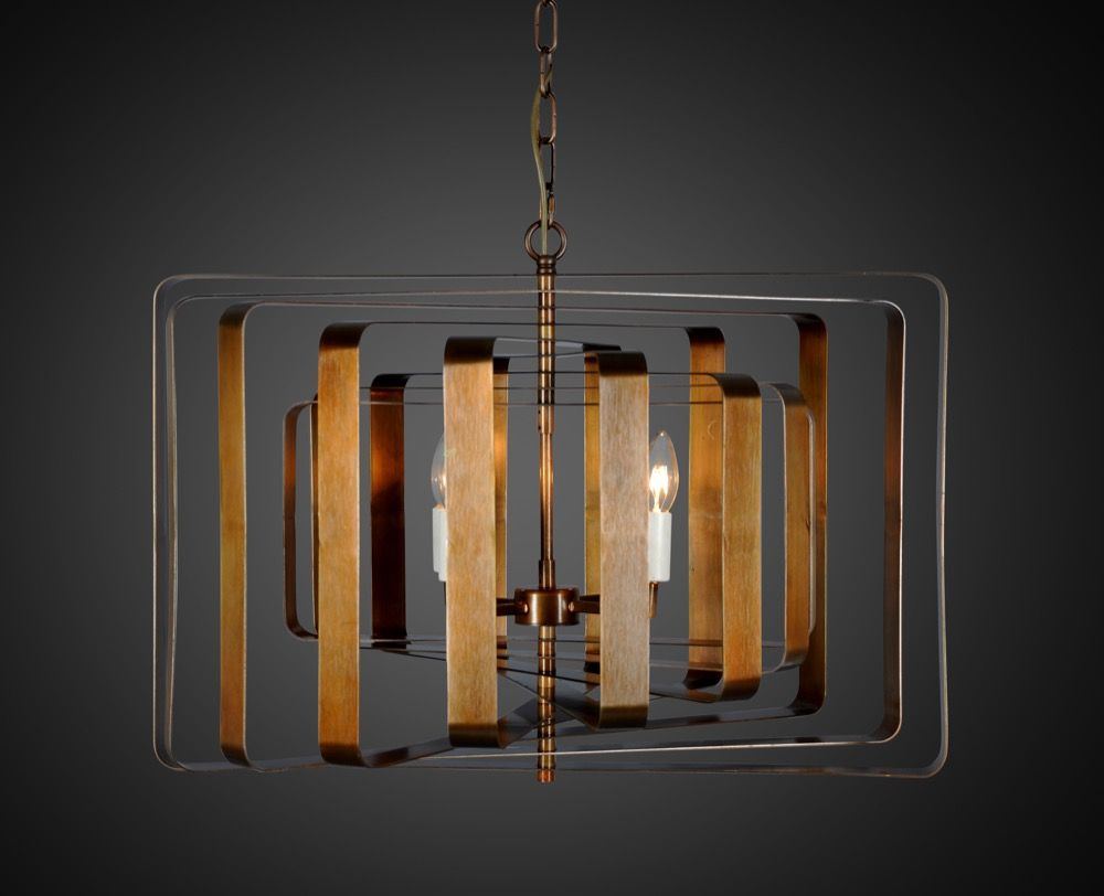 Bronte Ceiling Pendant Brass (RRP $1298) - Image 3