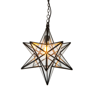 Star Ceiling Pendant Large Black (RRP $649)