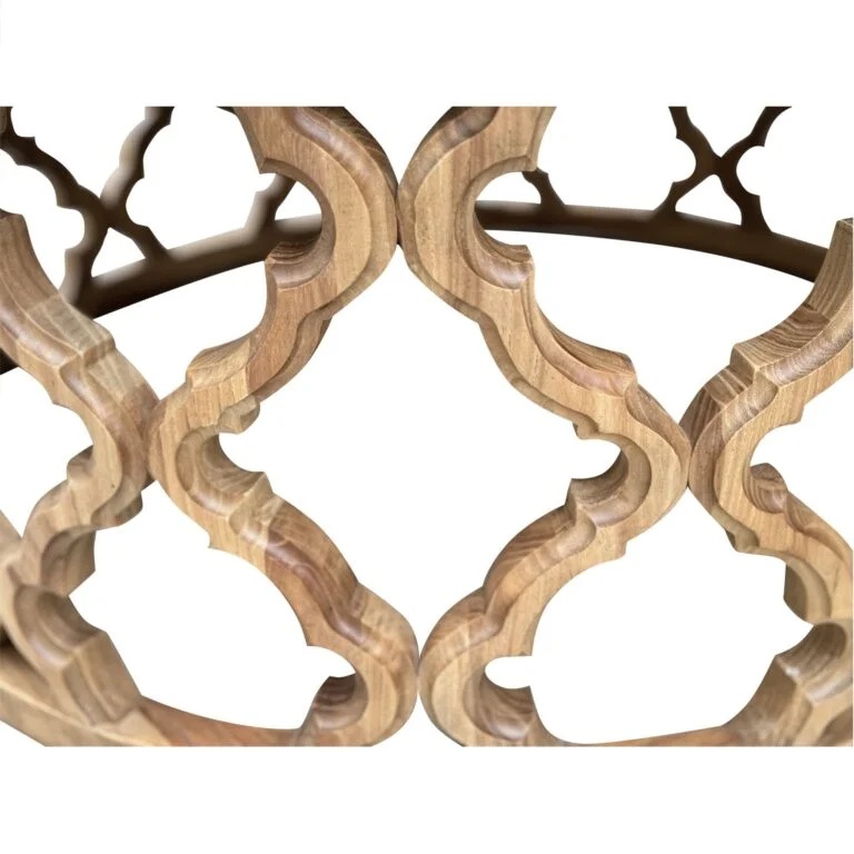 "Sienna" Hamptons Style Recycled Timber Round Coffee Table, 92cm DIA x 40cmH Natural Elm (RRP $1499) - Image 3