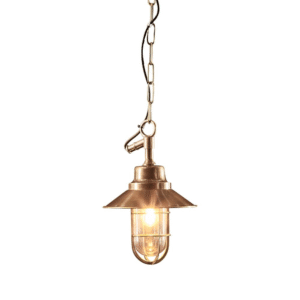 Rutherford Outdoor Ceiling Pendant Brass (RRP $495)