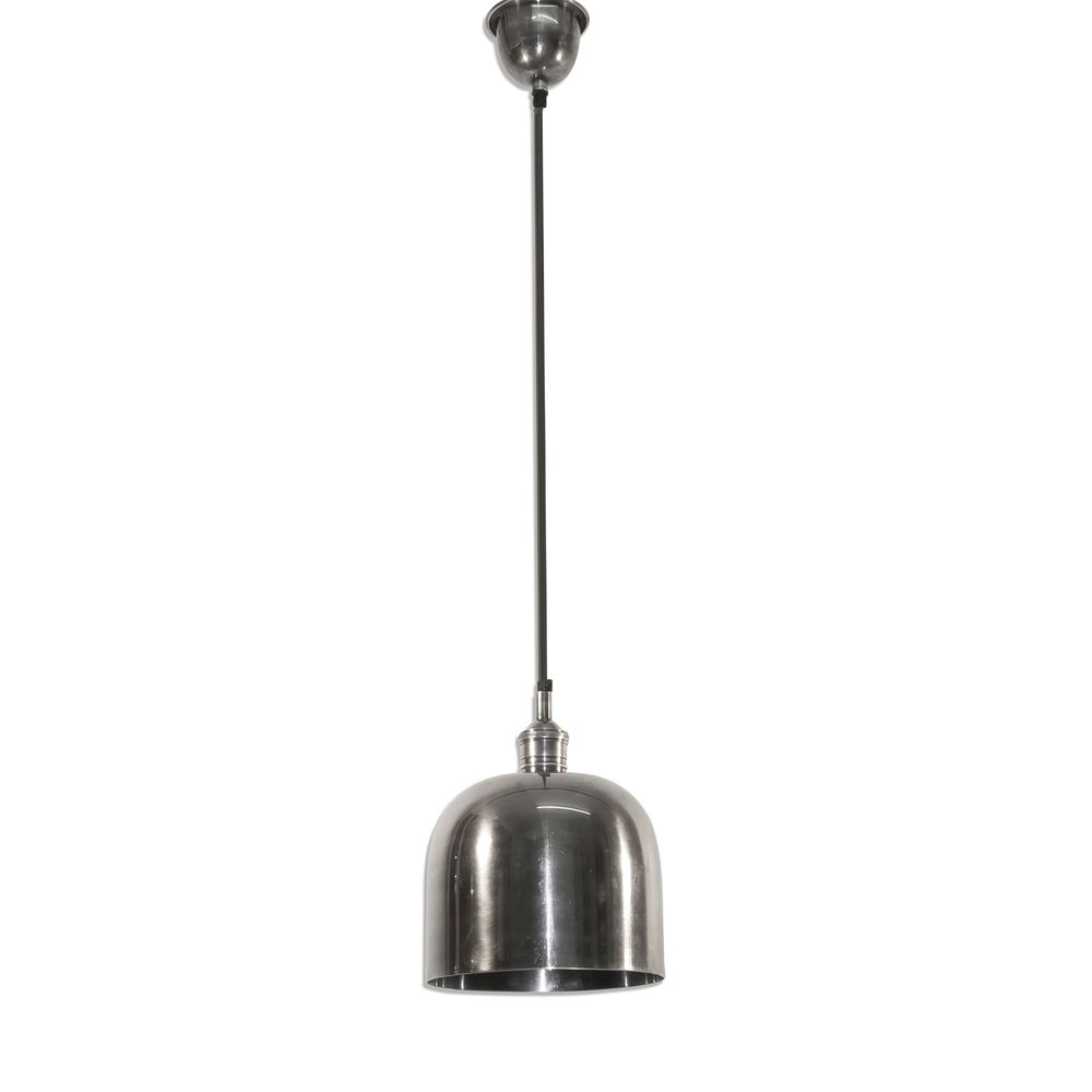 Delta Dome Ceiling Pendant Medium Antique Silver (RRP $286)